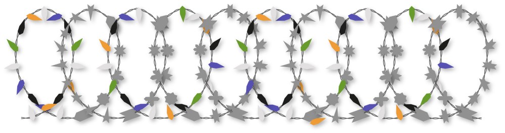 Alambre hecho con motivos tradicionales marroquies