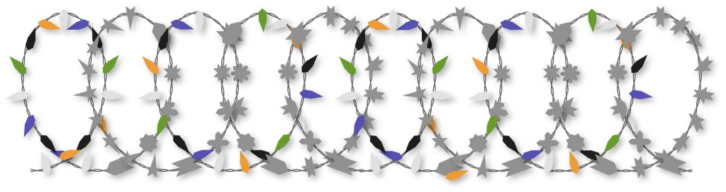 Alambre hecho con motivos tradicionales marroquies