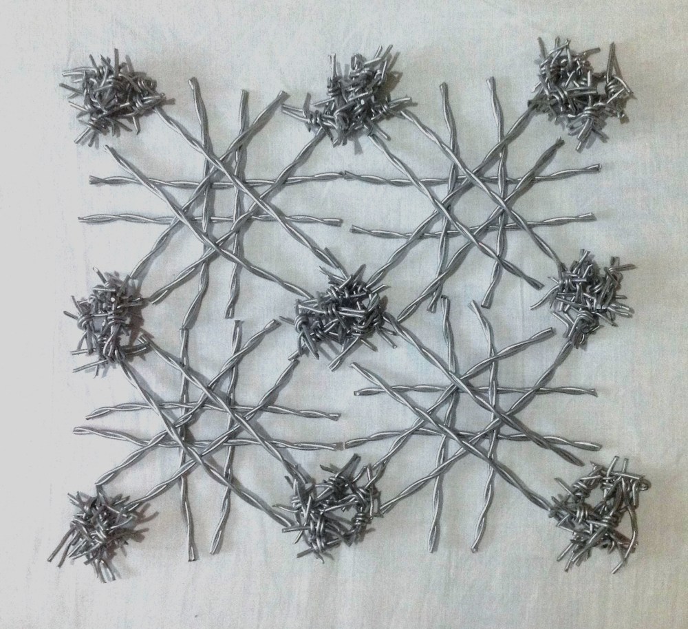 Mosaico alambre espino amine aselman